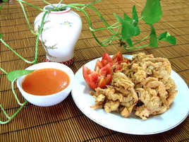 Jamur Goreng Asam Manis